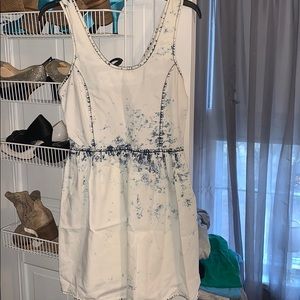 Acid wash summer dress 💙🤍